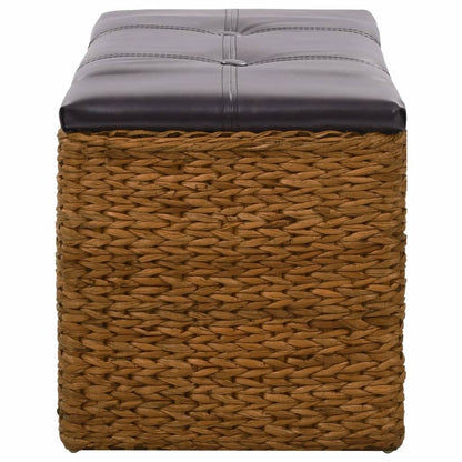 Sitzbank mit 2 Körben Seegras 71×40×42 cm Braun - Pazzar.ch