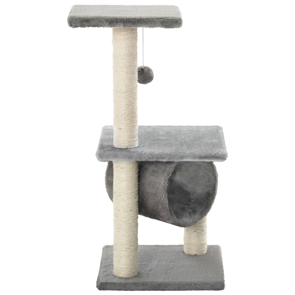 Katzen-Kratzbaum Sisal 65 cm Grau - Pazzar.ch