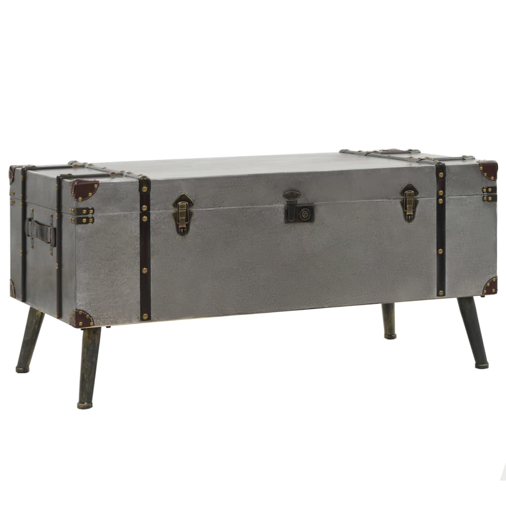 Couchtisch MDF und Aluminium 102 x 51 x 47,5 cm - Pazzar.ch