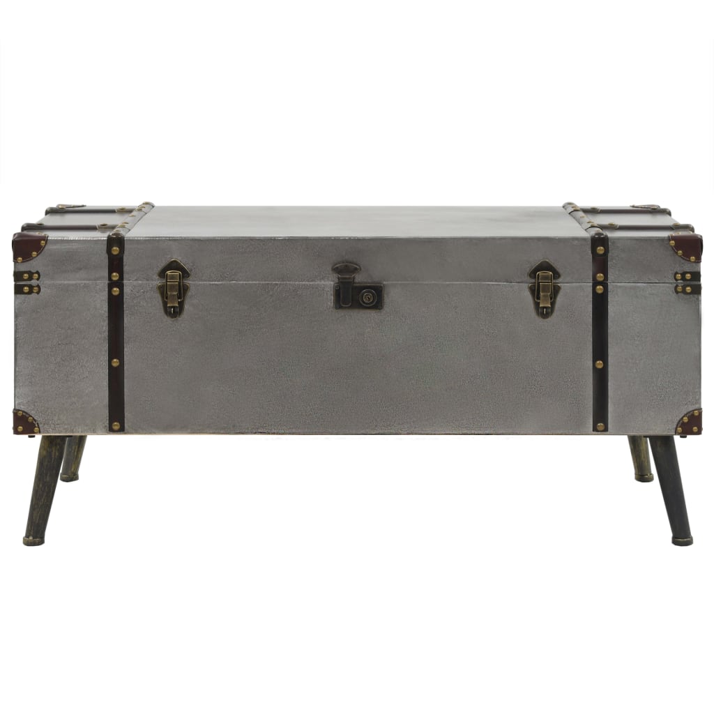 Couchtisch MDF und Aluminium 102 x 51 x 47,5 cm - Pazzar.ch