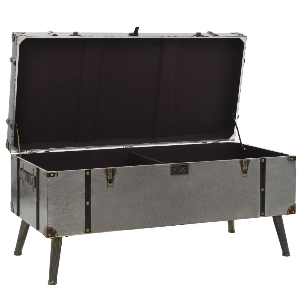Couchtisch MDF und Aluminium 102 x 51 x 47,5 cm - Pazzar.ch