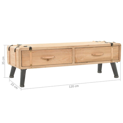 TV-Schrank Massivholz Tanne 120x33x35 cm - Pazzar.ch