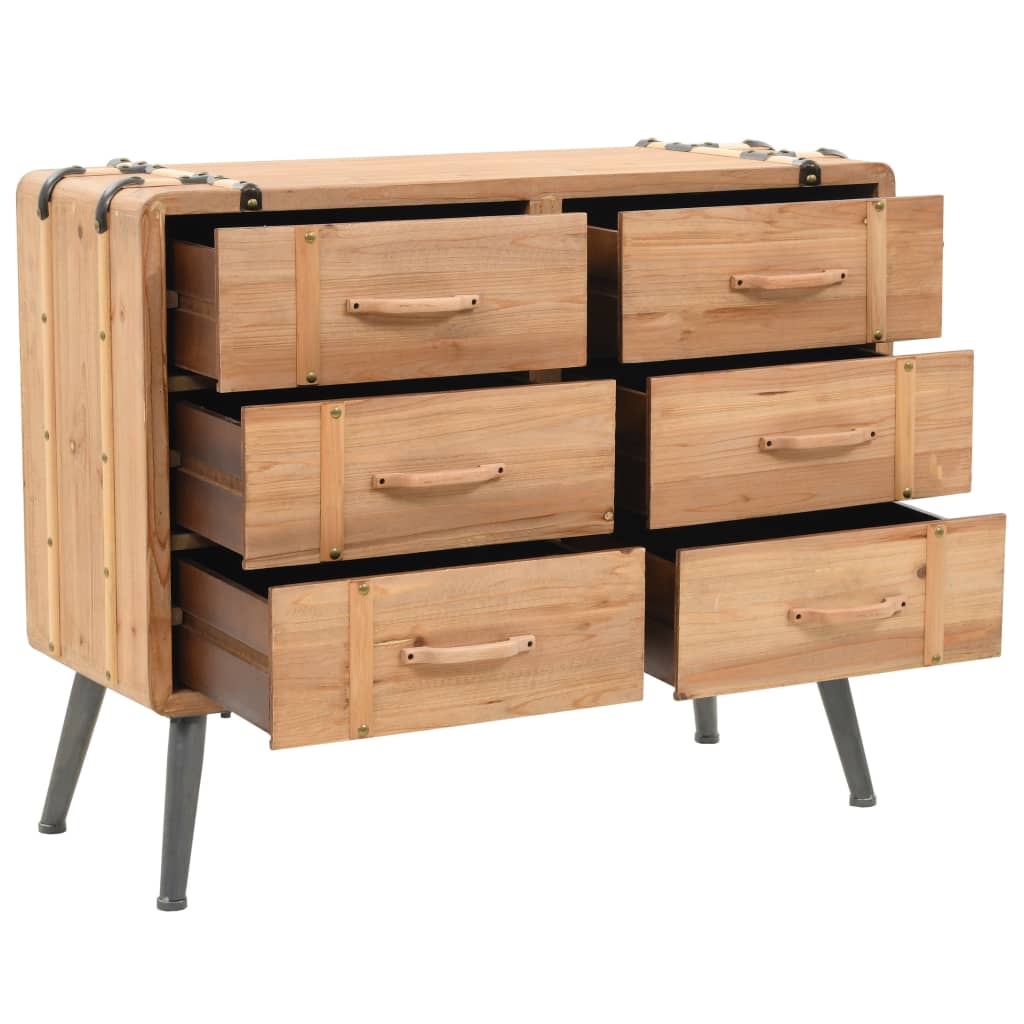 Schubladenkommode Massivholz Tanne 91x35x73 cm - Pazzar.ch