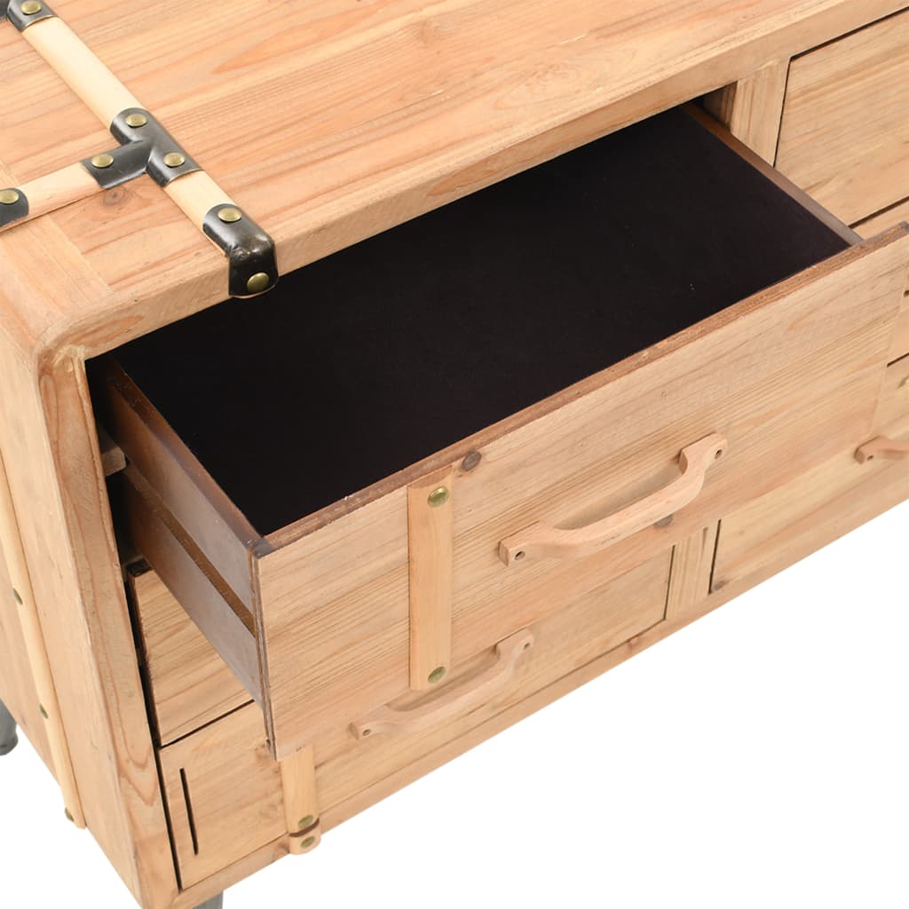 Schubladenkommode Massivholz Tanne 91x35x73 cm - Pazzar.ch