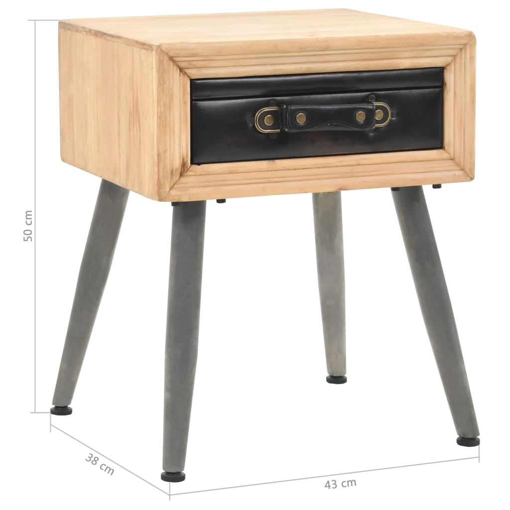 Nachtisch Tannenholz Massiv 43 × 38 × 50 cm - Pazzar.ch