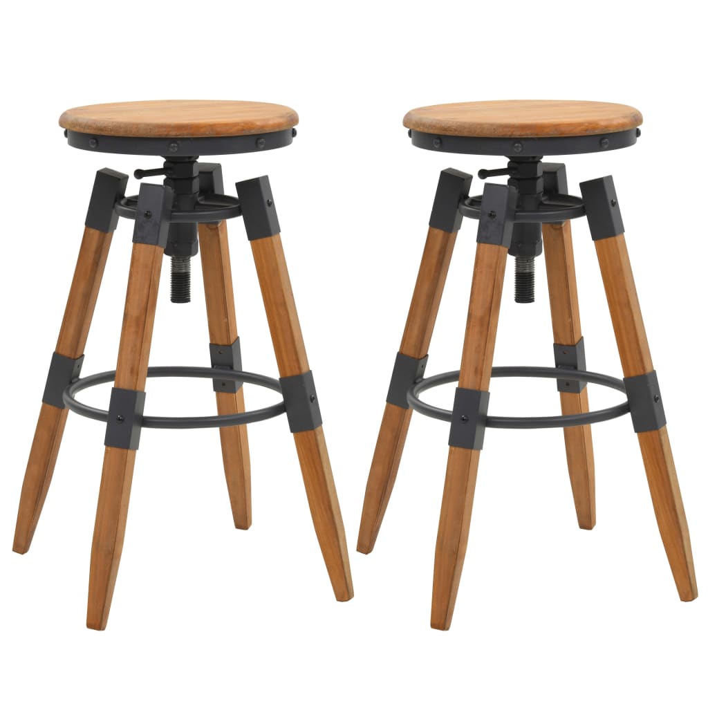 Barhocker 2 Stk. Tanne Massivholz - Pazzar.ch