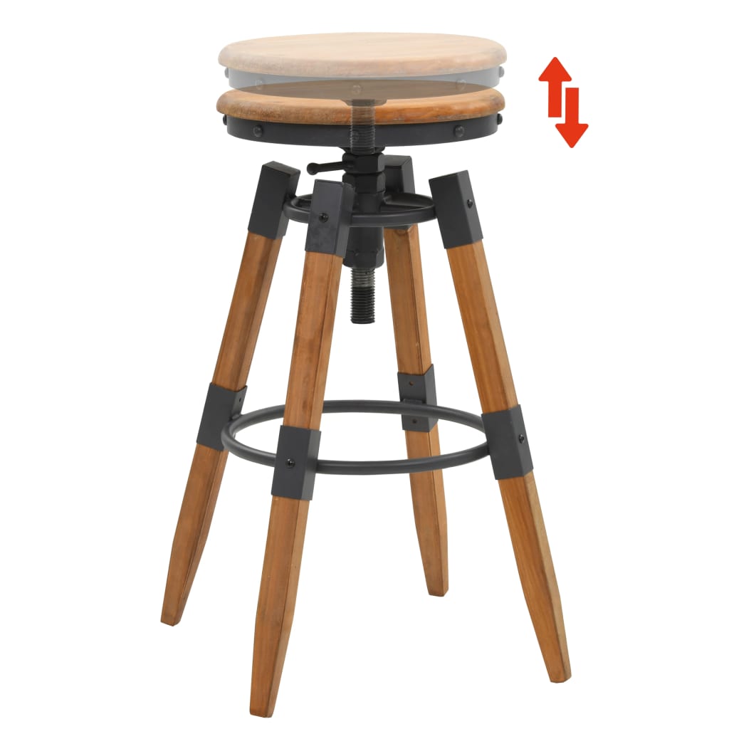Barhocker 2 Stk. Tanne Massivholz - Pazzar.ch