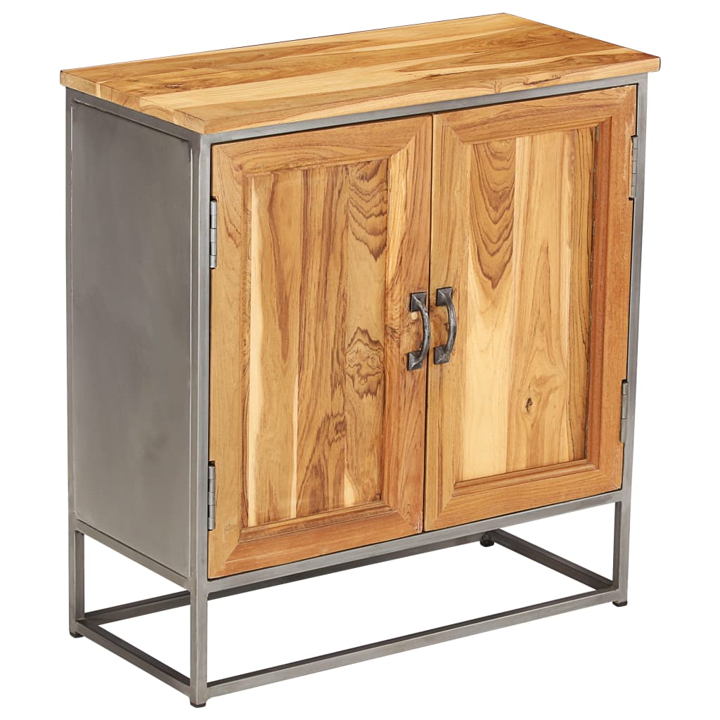 Sideboard Recyceltes Teak und Stahl 65 x 30 x 70 cm - Pazzar.ch