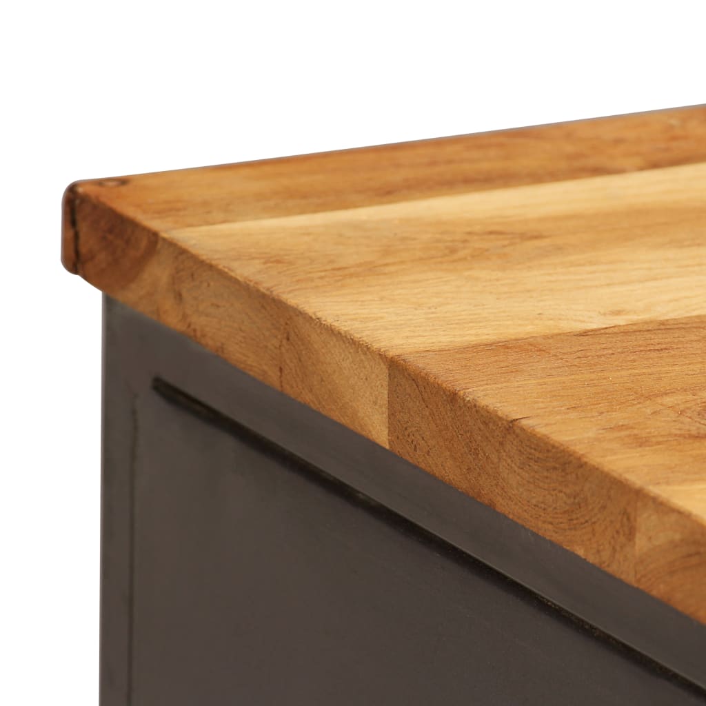 Sideboard Recyceltes Teak und Stahl 65 x 30 x 70 cm - Pazzar.ch