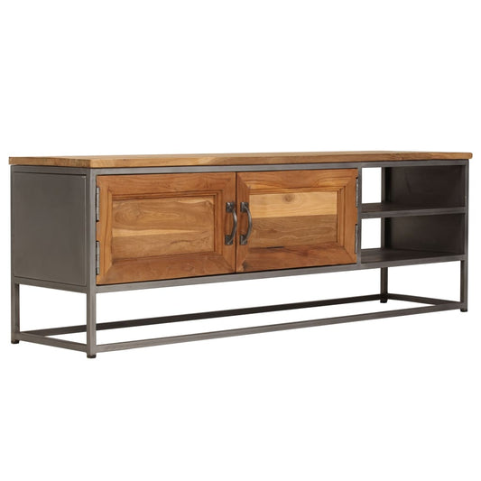 TV-Schrank Recyceltes Teak und Stahl 120 x 30 x 40 cm - Pazzar.ch