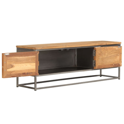 TV-Schrank Recyceltes Teak und Stahl 120 x 30 x 40 cm - Pazzar.ch