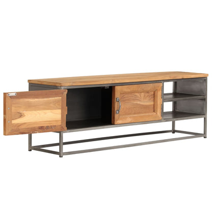 TV-Schrank Recyceltes Teak und Stahl 120 x 30 x 40 cm - Pazzar.ch