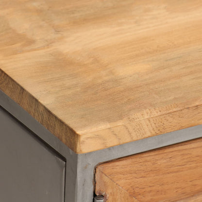 TV-Schrank Recyceltes Teak und Stahl 120 x 30 x 40 cm - Pazzar.ch