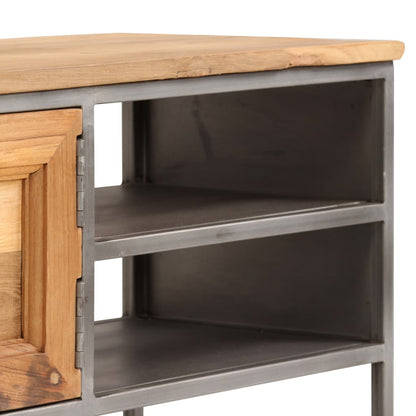 TV-Schrank Recyceltes Teak und Stahl 120 x 30 x 40 cm - Pazzar.ch