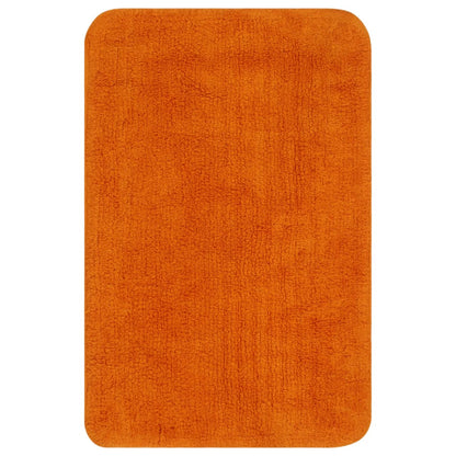 Badematten-Set 3-tlg. Stoff Orange - Pazzar.ch