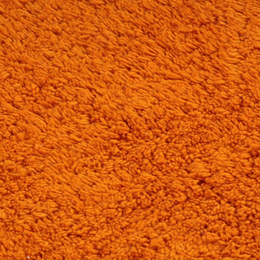 Badematten-Set 3-tlg. Stoff Orange - Pazzar.ch