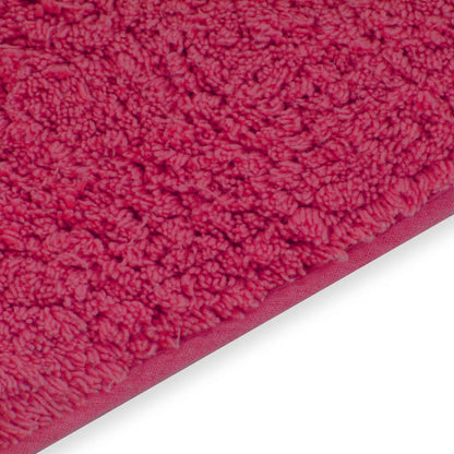 Badematten-Set 2-tlg. Stoff Fuchsia - Pazzar.ch