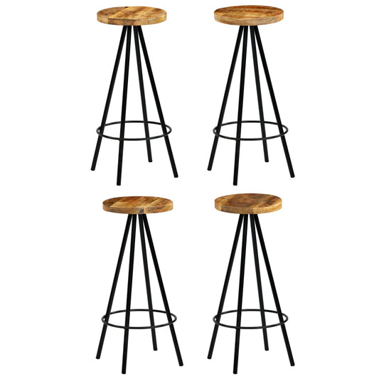 Barhocker 4 Stk. Massivholz Mango - Pazzar.ch
