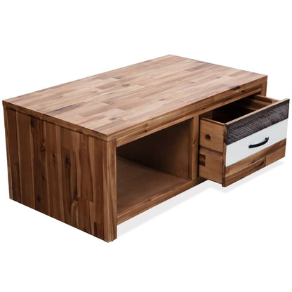 Couchtisch Akazie Massivholz 90x50x37,5 cm - Pazzar.ch