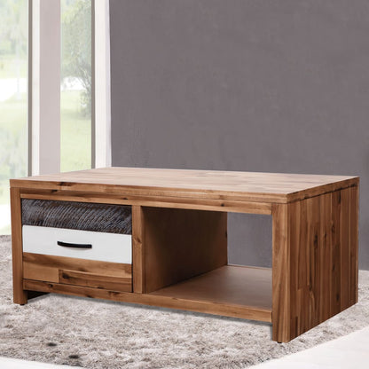 Couchtisch Akazie Massivholz 90x50x37,5 cm - Pazzar.ch