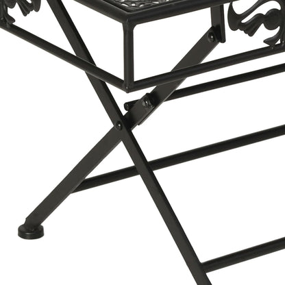 Couchtisch Klappbar Vintage-Stil Metall 100x50x45 cm Schwarz - Pazzar.ch