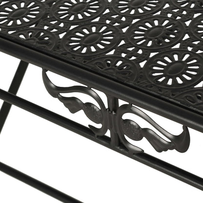 Couchtisch Klappbar Vintage-Stil Metall 100x50x45 cm Schwarz - Pazzar.ch