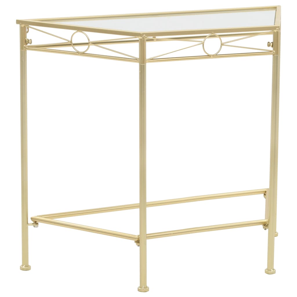 Beistelltisch Vintage-Stil Metall 87x34x73 cm Gold - Pazzar.ch