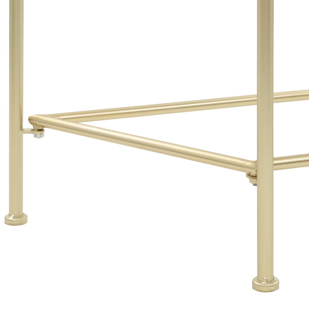 Beistelltisch Vintage-Stil Metall 87x34x73 cm Gold - Pazzar.ch