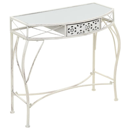 Beistelltisch Französischer Stil Metall 82x39x76 cm Weiß - Pazzar.ch