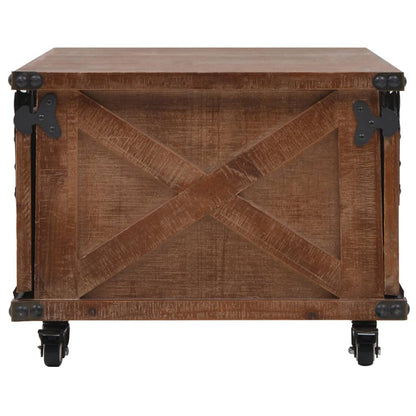 Couchtisch Tannenholz Massiv 91 x 51 x 38 cm Braun - Pazzar.ch