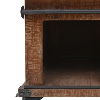 Couchtisch Tannenholz Massiv 91 x 51 x 38 cm Braun - Pazzar.ch
