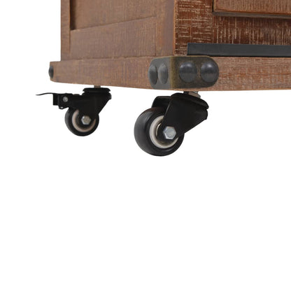 Sideboard Massivholz Tanne 64x33,5x75 cm Braun - Pazzar.ch