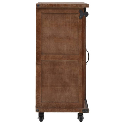 Sideboard Massivholz Tanne 64x33,5x75 cm Braun - Pazzar.ch