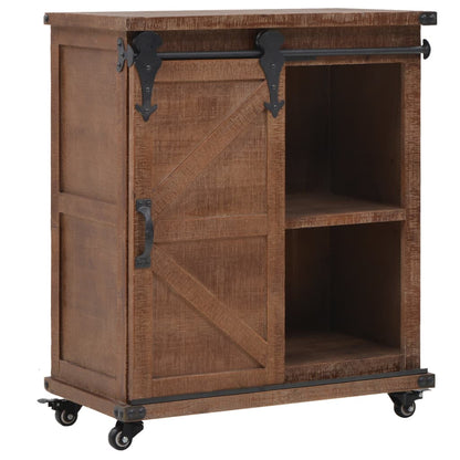 Sideboard Massivholz Tanne 64x33,5x75 cm Braun - Pazzar.ch