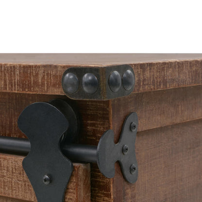 Sideboard Massivholz Tanne 64x33,5x75 cm Braun - Pazzar.ch