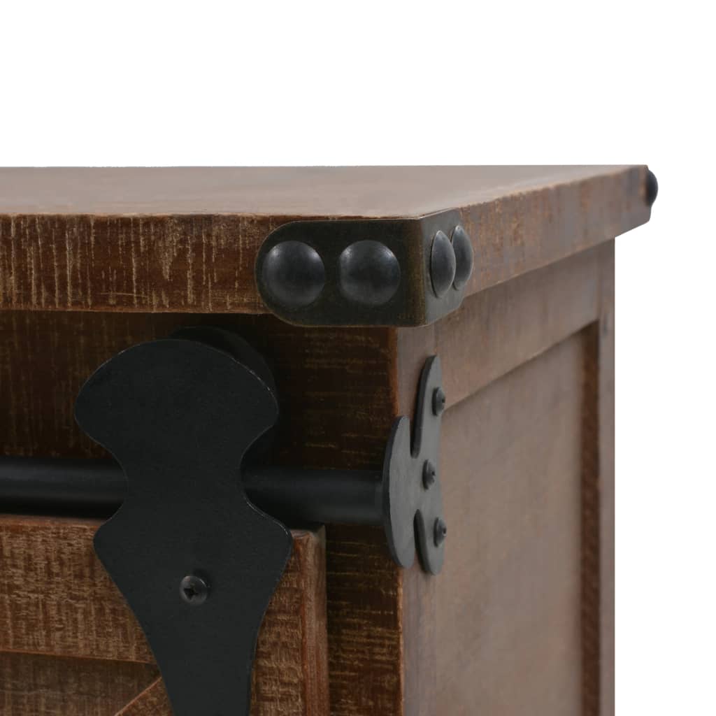 Sideboard Massivholz Tanne 64x33,5x75 cm Braun - Pazzar.ch