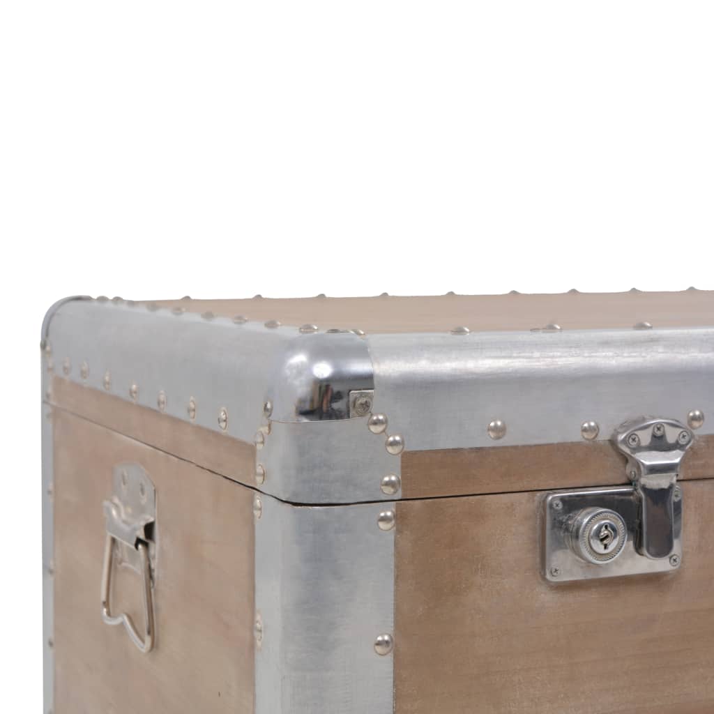 Aufbewahrungsbox Tannenholz Massiv 91x52x40 cm Braun - Pazzar.ch