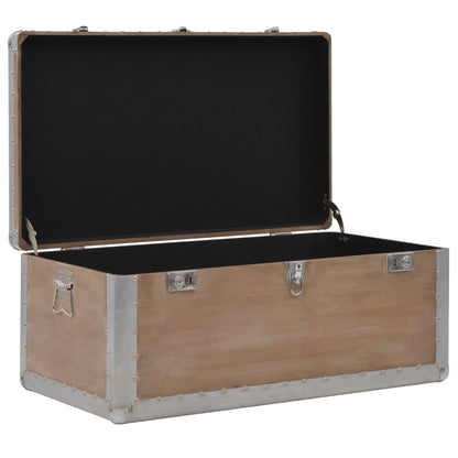 Aufbewahrungsbox Tannenholz Massiv 91x52x40 cm Braun - Pazzar.ch