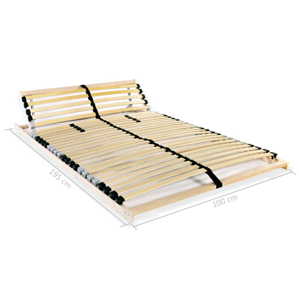 Lattenrost mit 28 Latten 7 Zonen 100x200 cm - Pazzar.ch