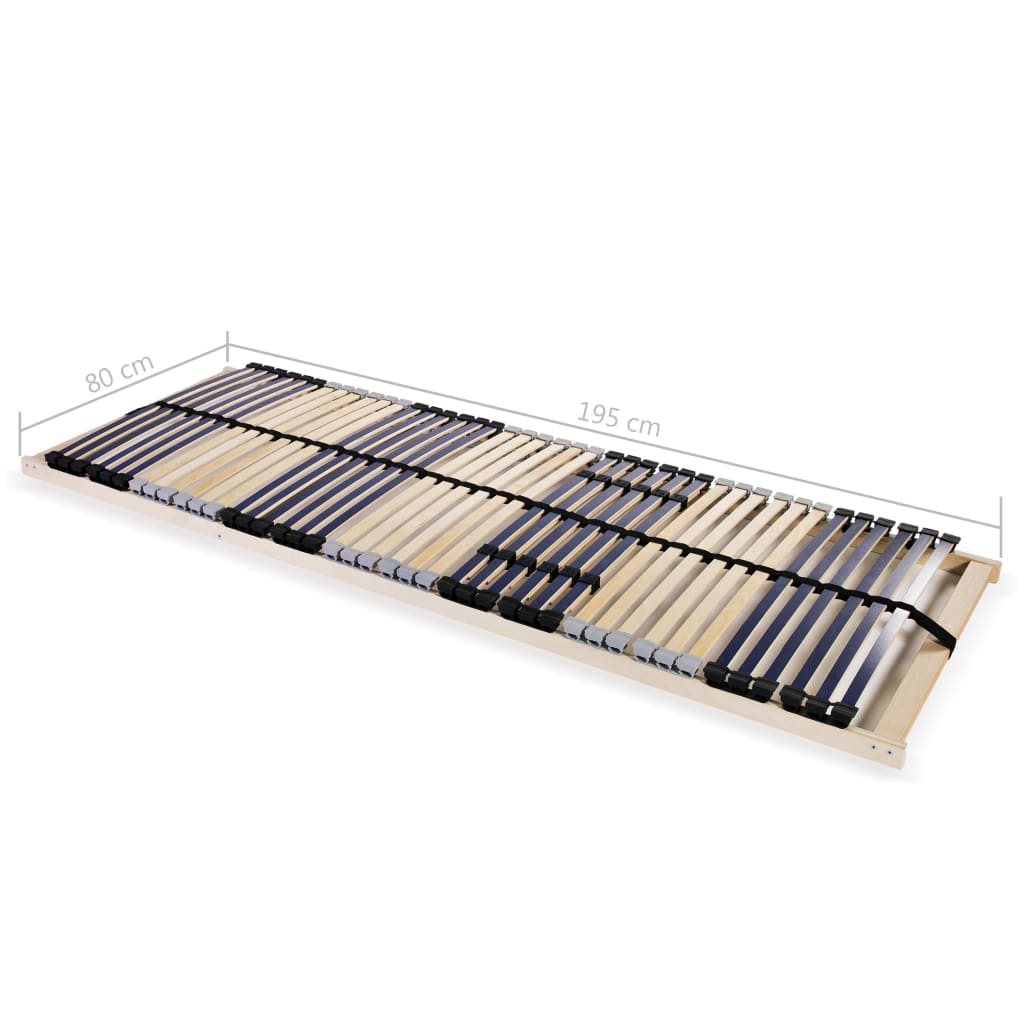 Lattenrost mit 42 Latten 7 Zonen 80x200 cm - Pazzar.ch