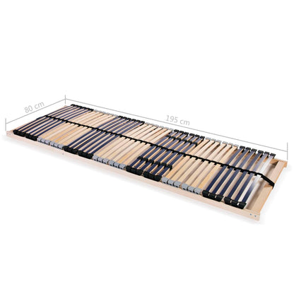 Lattenrost mit 42 Latten 7 Zonen 80x200 cm - Pazzar.ch