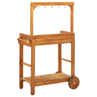 Servierwagen Akazienolz Massiv 92 x 43,5 x 141,5 cm - Pazzar.ch