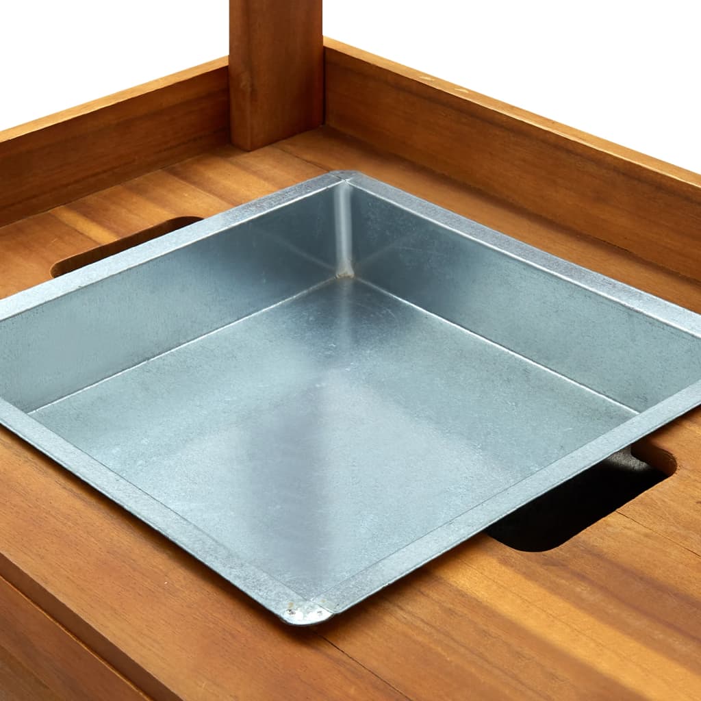 Servierwagen Akazienolz Massiv 92 x 43,5 x 141,5 cm - Pazzar.ch