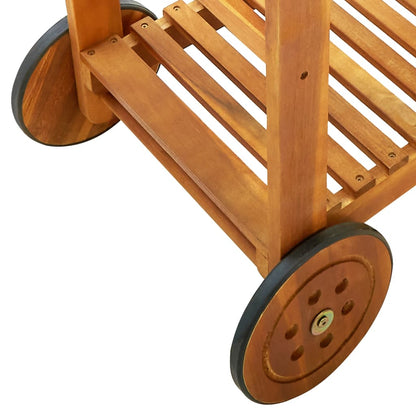 Servierwagen Akazienolz Massiv 92 x 43,5 x 141,5 cm - Pazzar.ch