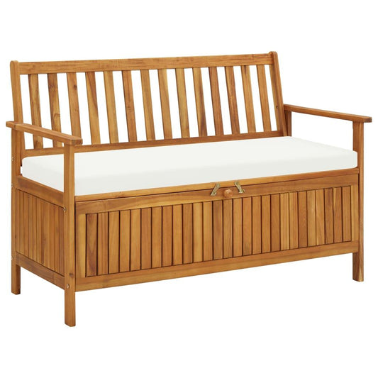 Garten Aufbewahrungsbank Akazienholz Massiv 120 x 63 x 84 cm - Pazzar.ch