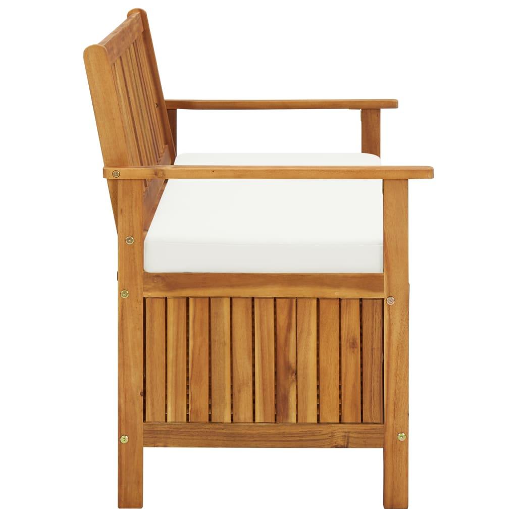 Garten Aufbewahrungsbank Akazienholz Massiv 120 x 63 x 84 cm - Pazzar.ch