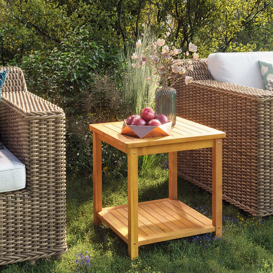 Beistelltisch Akazienholz Massiv 45 x 45 x 45 cm - Pazzar.ch