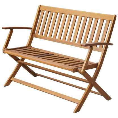Gartenbank 120 cm Massivholz Akazie - Pazzar.ch