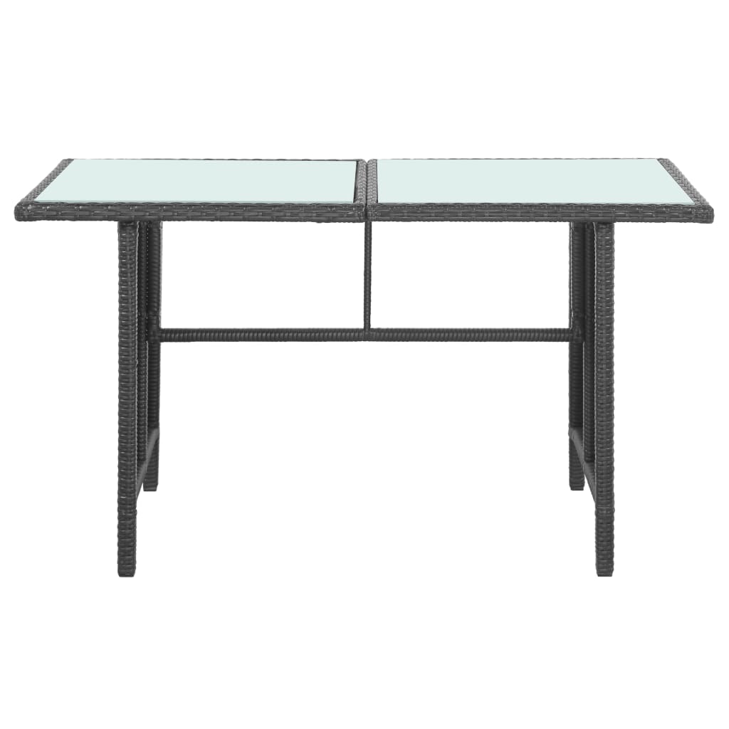 5-tlg. Garten-Lounge-Set mit Auflagen Poly Rattan Schwarz - Pazzar.ch
