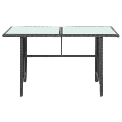 5-tlg. Garten-Lounge-Set mit Auflagen Poly Rattan Schwarz - Pazzar.ch